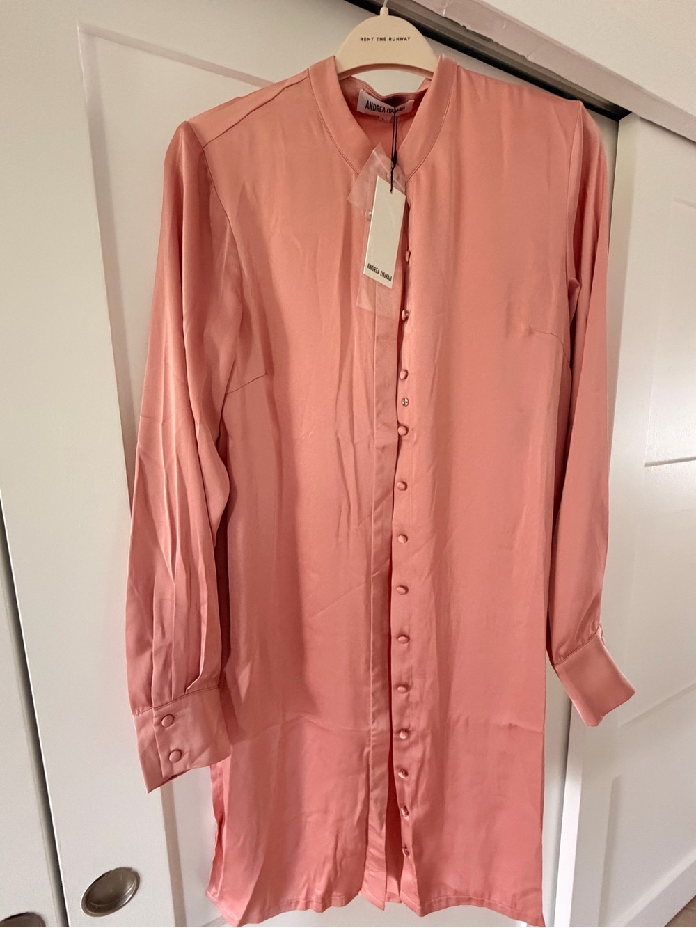 Andrea Iyamah Peach-Salmon tunic